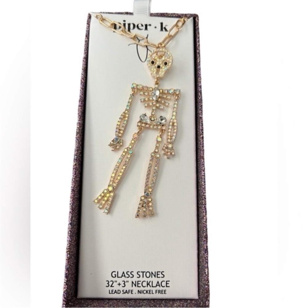 Piper Gold Skeleton Necklace
